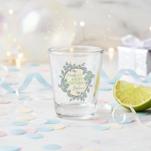 Eindelijk 21 Happy 21st Birthday Cadeau Shot Glas