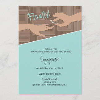 Eindelijk! Aankondiging verloving