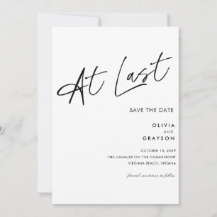 Eindelijk Bewerkbaar Modern Minimalistisch Save th The Date