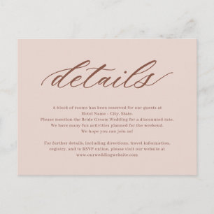 Eindelijk bewerkbare kleur bruiloft behuizing Kaar Briefkaart