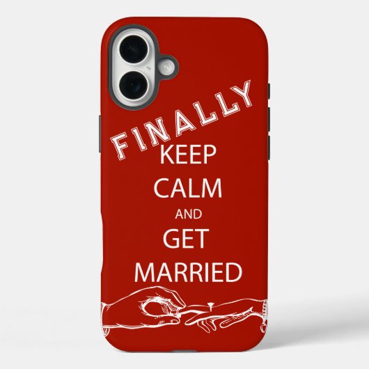 EINDELIJK  BLIJF RUSTIG TROUWEN Case-Mate iPhone CASE (Achterkant)