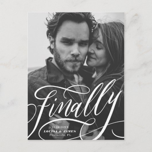 Eindelijk de Covid Photo opslaan op datum Briefkaart (Voorkant)