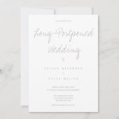 Eindelijk de Wedding White Grey Typografie (Voorkant)