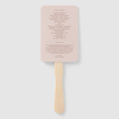 Eindelijk doen we bewerkbare kleur trouwprogramma  handwaaier (Achterkant)