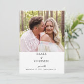 Eindelijk foto bruiloft Bewaar de datum Save The Date (Staand voorkant)