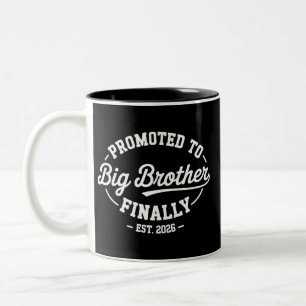 Eindelijk gepromoveerd tot Big Brother 2026 Baby A Tweekleurige Koffiemok