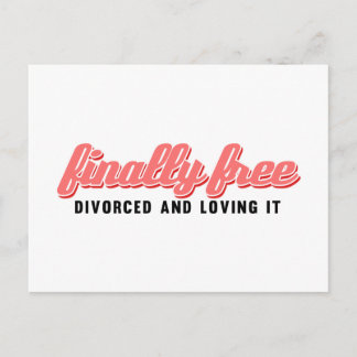 Eindelijk gratis Funny Divorce Briefkaart