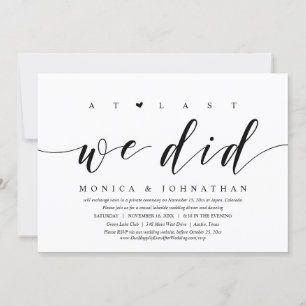 Eindelijk hebben we dat gedaan, een bruiloft met E Kaart