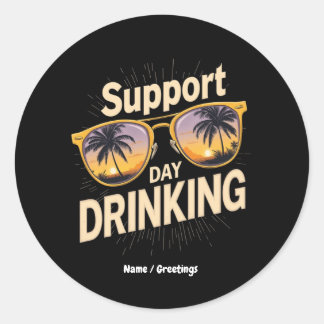 Eindelijk klaar met de B.S. Een humoristisch Afstu Ronde Sticker