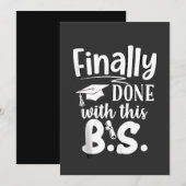 Eindelijk klaar met deze BS Funny afstuderen 2025 Kaart (Voorkant / Achterkant)