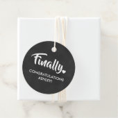 Eindelijk Labels, Afstudeercadeau Label, Gefelicit Bedankjes Labels (In situ)