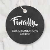 Eindelijk Labels, Afstudeercadeau Label, Gefelicit Bedankjes Labels (Voorkant)