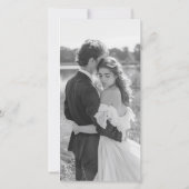 Eindelijk lint monogram foto bladwijzer save the d date (Achterkant)