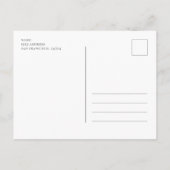 Eindelijk minimalistische fotobruiloft Save the Da Aankondigingskaart (Achterkant)