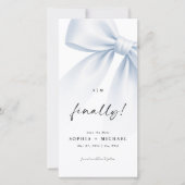 Eindelijk Monogram Foto Boekmerk Save the Date (Voorkant)