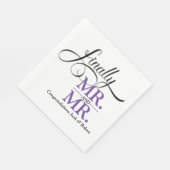 Eindelijk Mr en Mr Wedding Reception Cocktail Servet (Hoek)