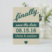 Eindelijk ! Save the date (Staand voorkant)