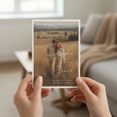 Eindelijk Script Elegante NAMEN Foto Bruiloft Save The Date