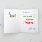 Eindelijk Somalische Cat Christmas Kaarten (Binnen)
