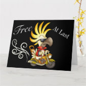 EINDELIJK VRIJ GROOT WENSKAART - SRF KAART (Gele Bloem)