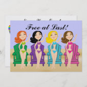 Eindelijk vrij! Uitnodiging - SRF (Voorkant / Achterkant)