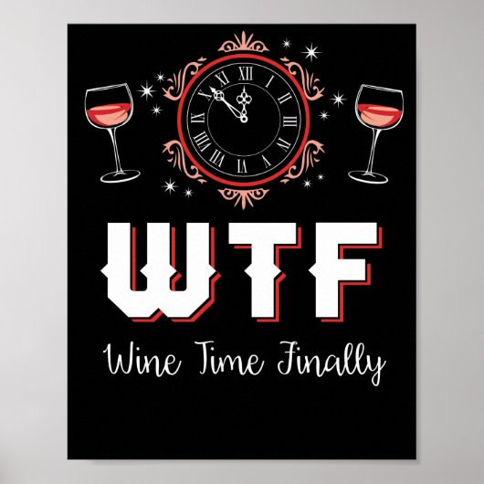 EINDELIJK WIJNTIJD POSTER (Voorkant)
