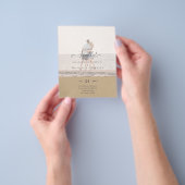 Eindelijk zijn we verloofd! Trouw Aankondiging FOT Flyer (Hand)