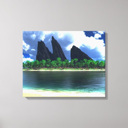 eindeloos blauw (2014) canvas afdruk (Voorkant)