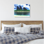 eindeloos blauw (2014) canvas afdruk (Insitu (Slaapkamer))