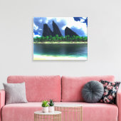 eindeloos blauw (2014) canvas afdruk (Insitu (Woonkamer))