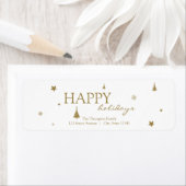 Eindeloos geluk kerstvakantie adres etiket (Insitu)