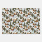 Eindeloos Kerst Gingerbread Village Inpakpapier Vel (Voorkant 2)