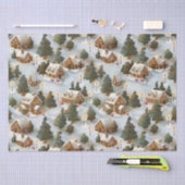 Eindeloos Kerst Gingerbread Village Tissuepapier (Craft)