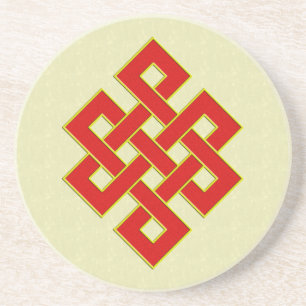 Eindeloos Knot-Onderzetter Zandsteen Onderzetter