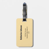 Eindeloos Retro Zomerzonsondergang ontwerp Bagagelabel (Achterkant verticaal)