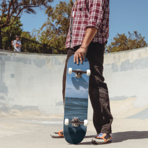 Eindeloze Blauwe Oceaangolven 1 Skateboard