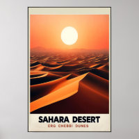 Eindeloze duinen van Erg Chebbi, Marokko