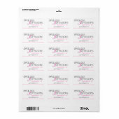 Eindeloze expressies Avery Print-to-Edge-adres Etiket (Full Sheet)