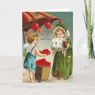 Eindeloze geblissen feestdagen kaart