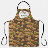 Eindeloze Hamburgers Mannen Schort (Voorkant)