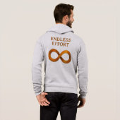 Eindeloze inspanning: de kracht van volharding hoodie (Achterkant volledig)