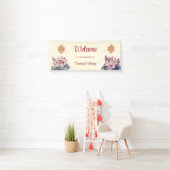 Eindeloze knoop Tibetaanse bruiloft Spandoek (Insitu)