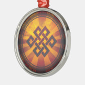 eindeloze Knot Metalen Ornament (Links)