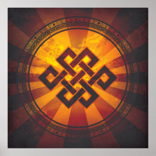  eindeloze Knot Print