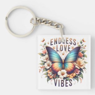 Eindeloze Liefdesvibes Vlinder Kunst-96281 Sleutelhanger