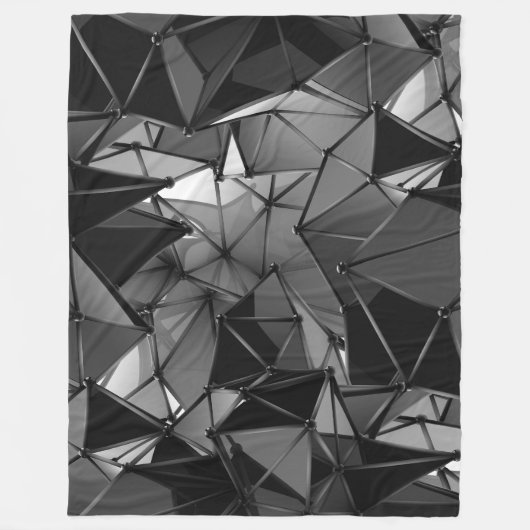 eindeloze monochroom : fleece deken (Voorkant)