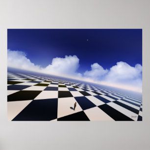 eindeloze opposieten - surrealistische afdruk poster