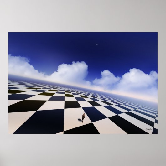 eindeloze opposieten - surrealistische afdruk poster (Voorkant)