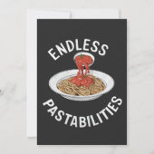 Eindeloze Pastabilities Grappige Pasta Spaghetti L Kaart (Voorkant)