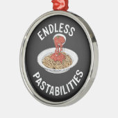 Eindeloze Pastabilities Grappige Pasta Spaghetti L Metalen Ornament (Links)